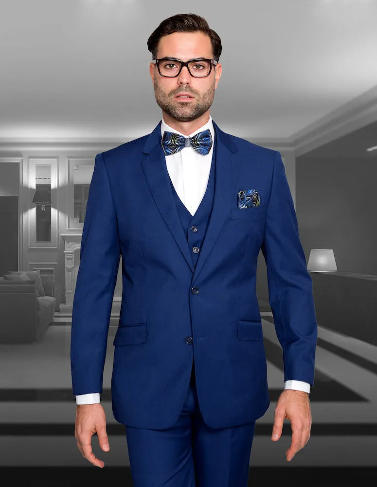 STEVENZ 3 PC SAPPHIRE EXTRA LONG MODERN FIT SUIT