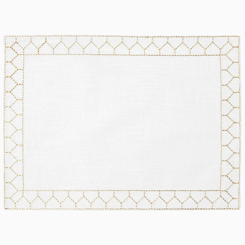 Stitched Gold Placemat