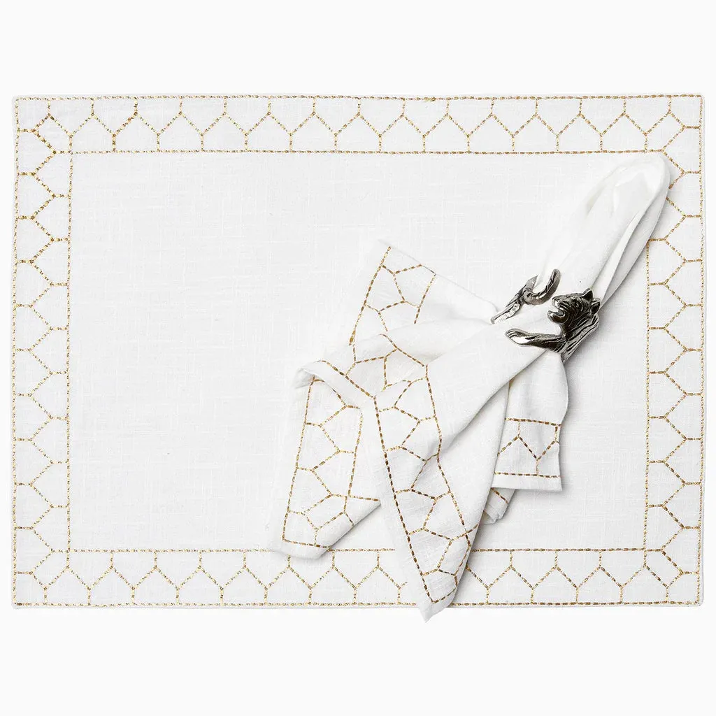 Stitched Gold Placemat