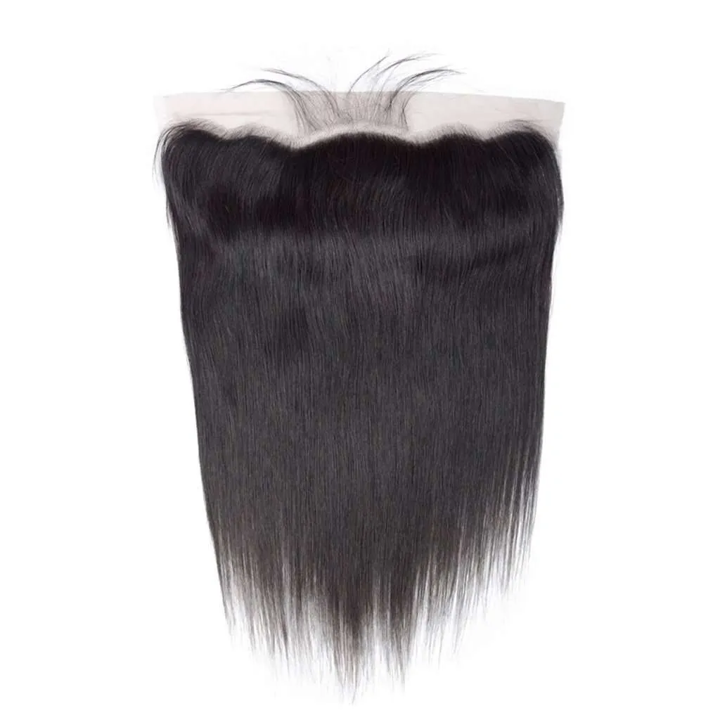 Straight Hair Lace Frontal 13x4Inchs 100% Human Hair Unprocessed