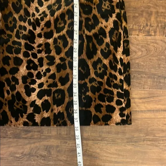 Talbots 100% Cotton Black and Brown Midi Dress, Sz. 12P