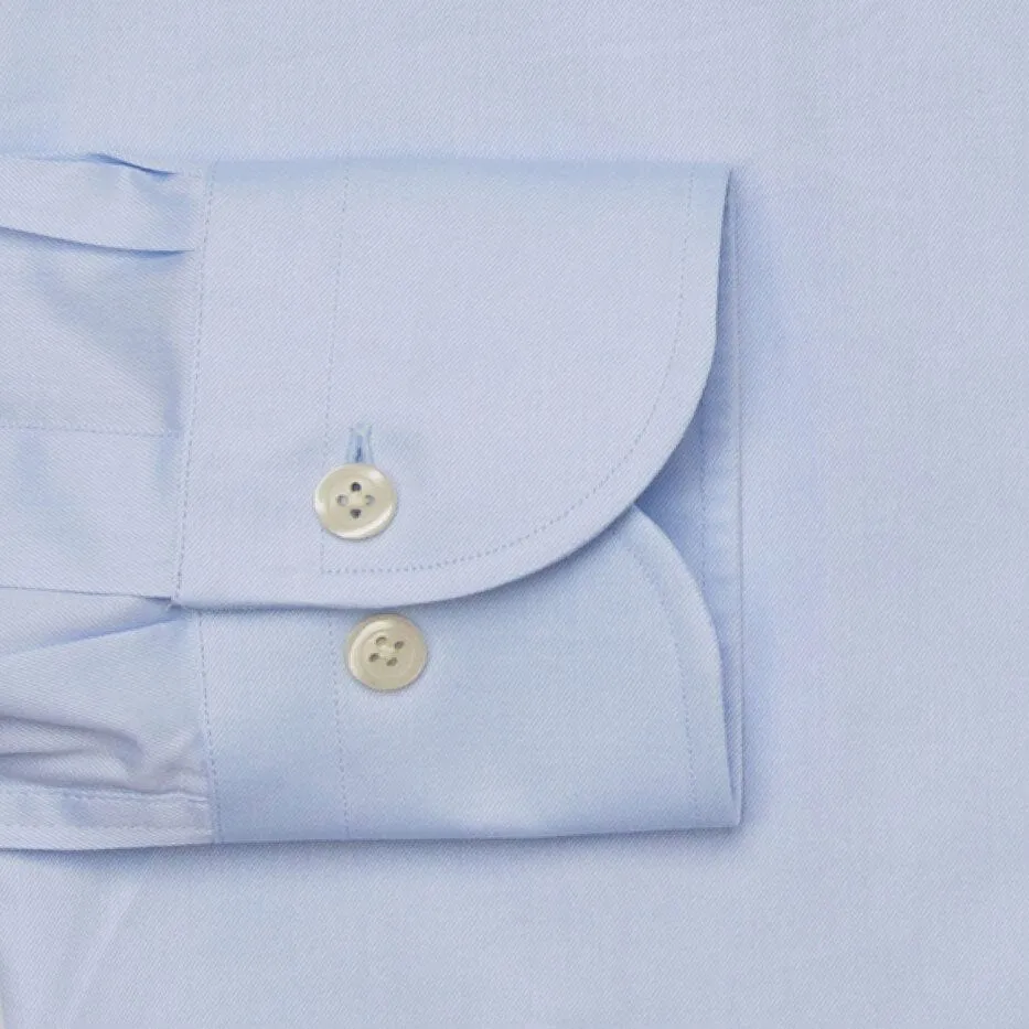 The Blue Fine Twill Spread Dress Shirt