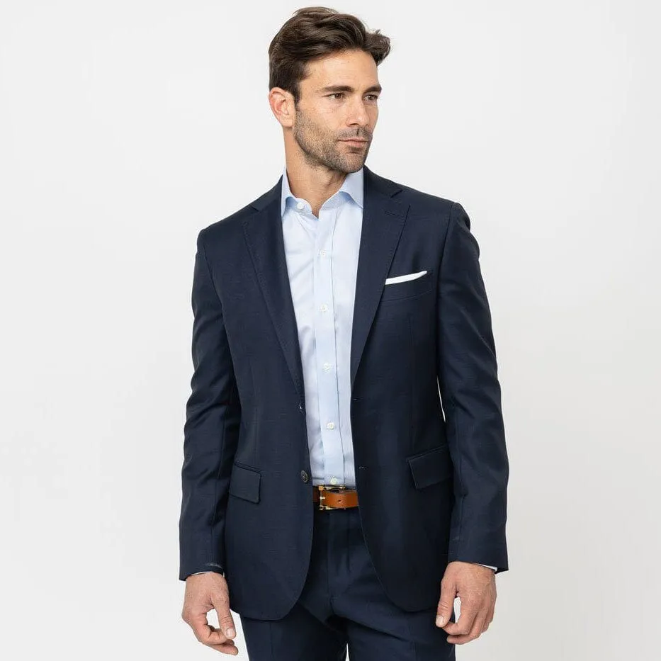 The Blue Fine Twill Spread Dress Shirt