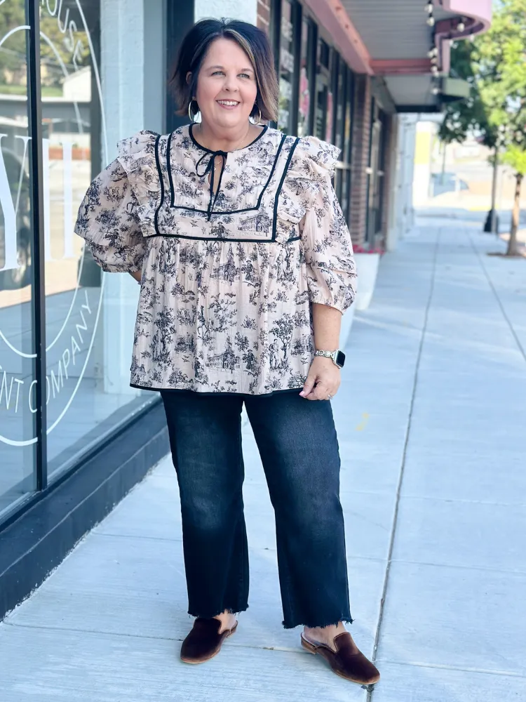 The Gia Top - Taupe Mix