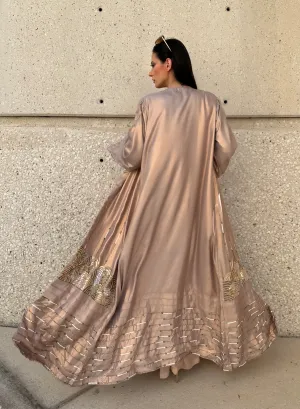 The Majestic Peach Abaya