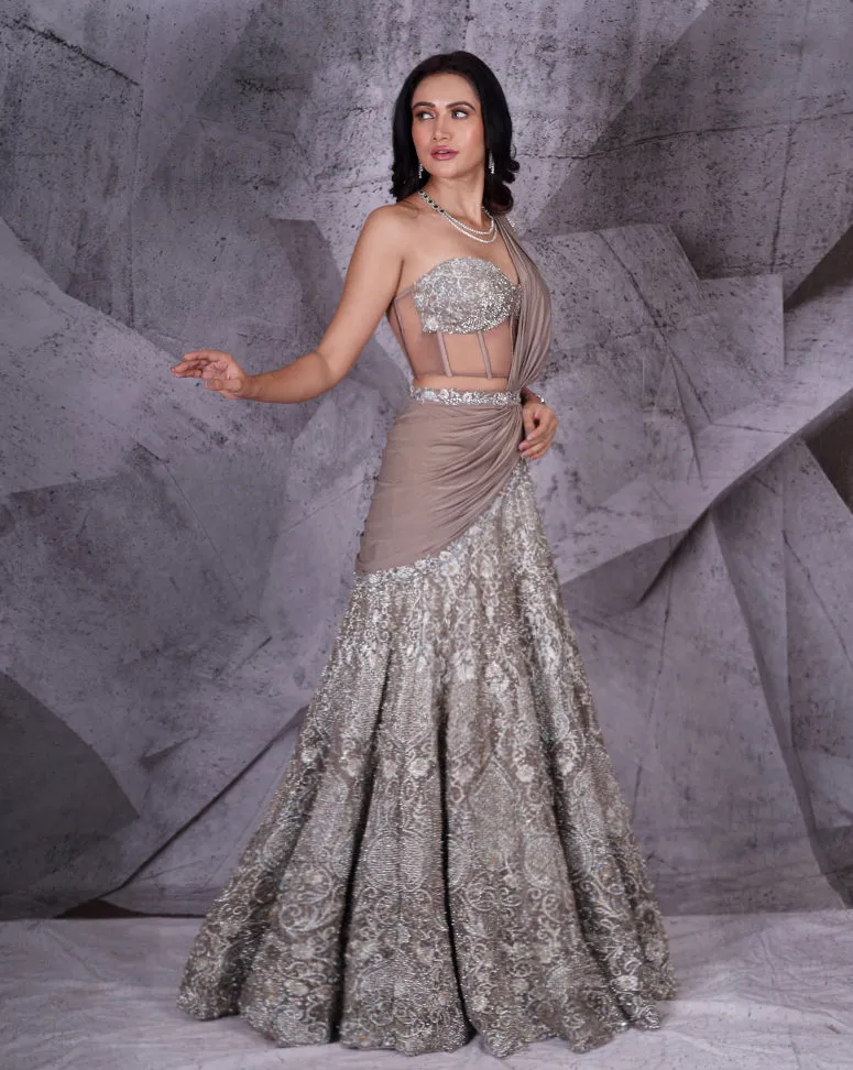 The Spree Embroidered Lehenga
