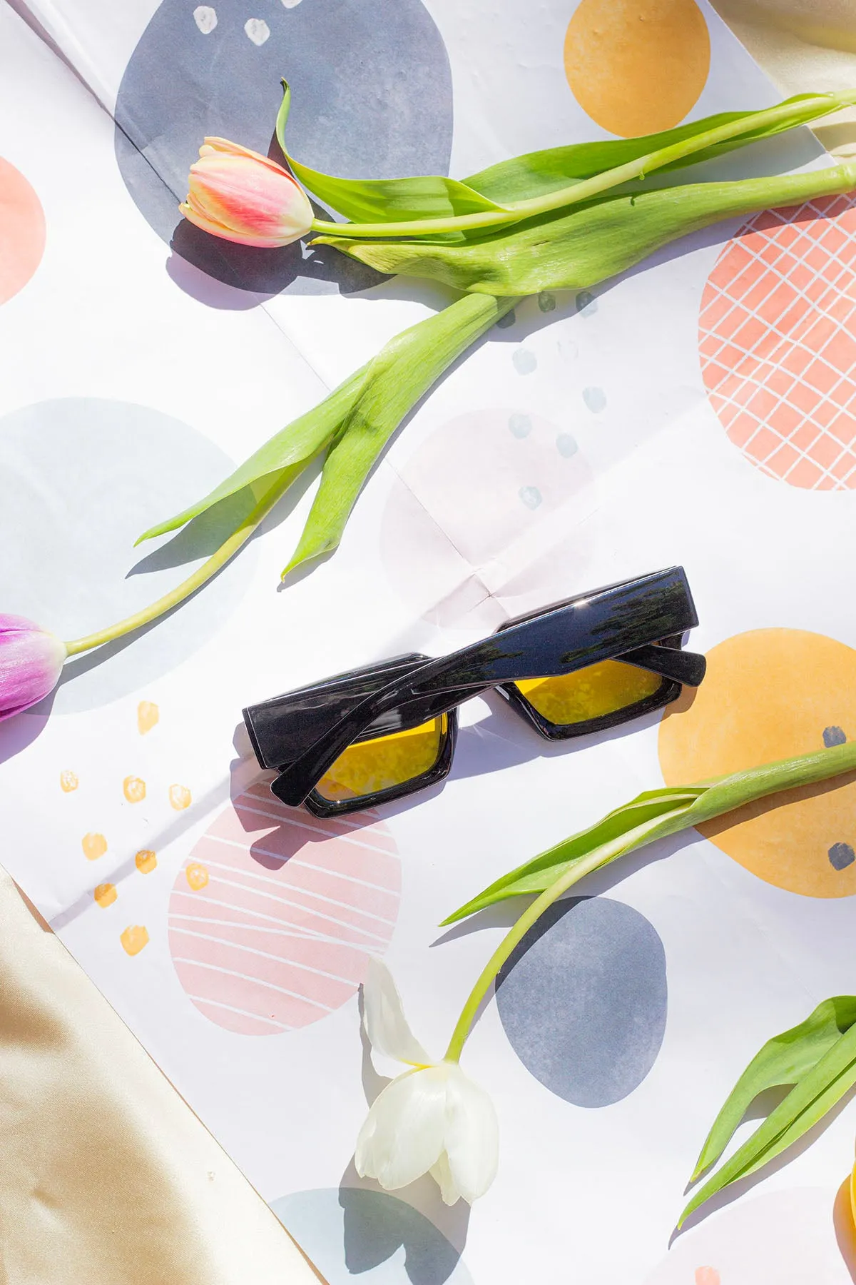 Thick Frame Mini Rectangle Sunglasses