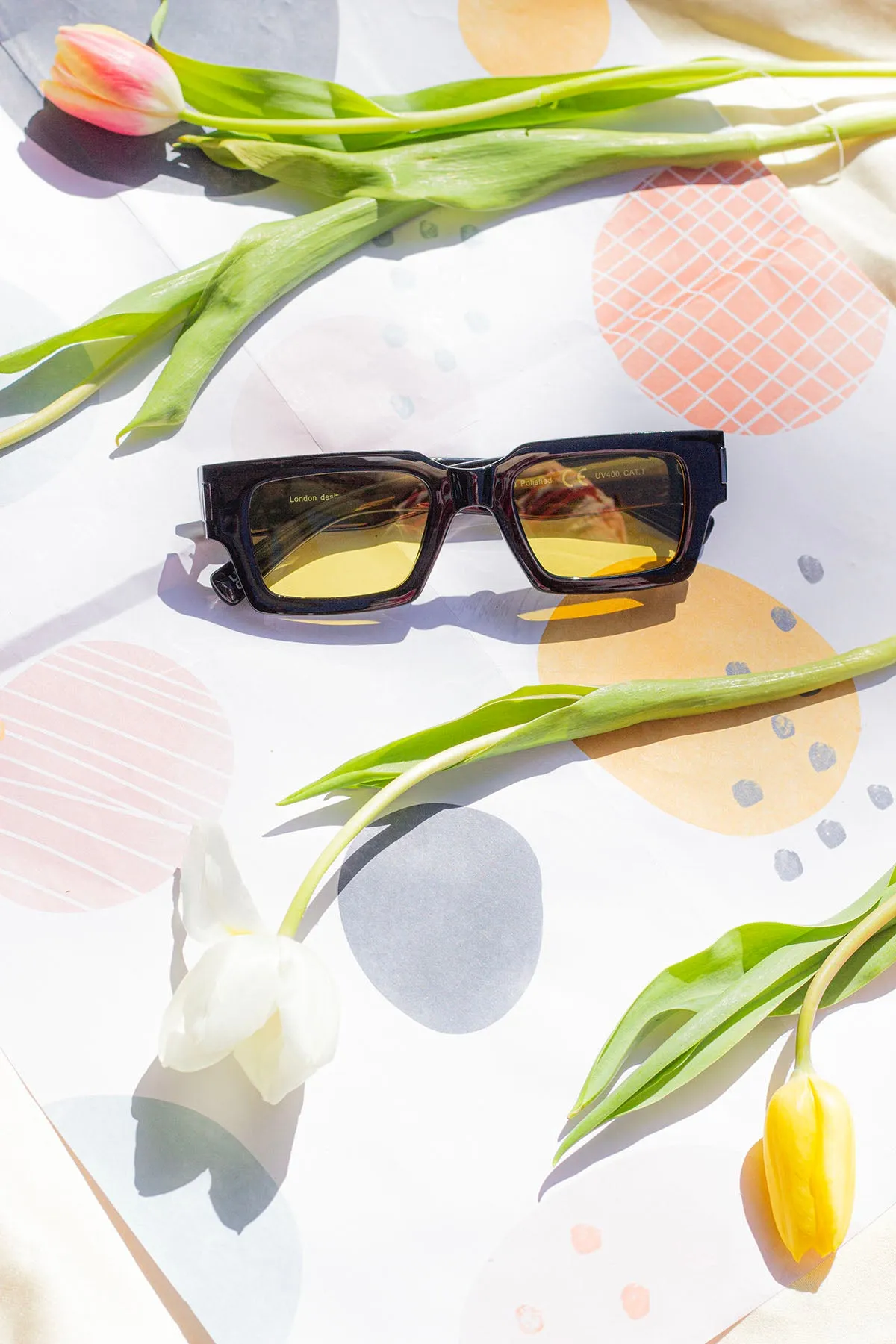 Thick Frame Mini Rectangle Sunglasses