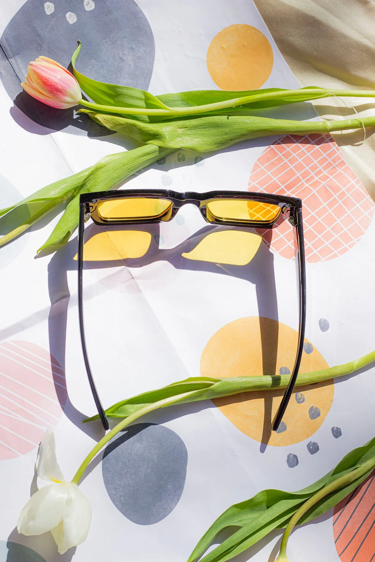 Thick Frame Mini Rectangle Sunglasses