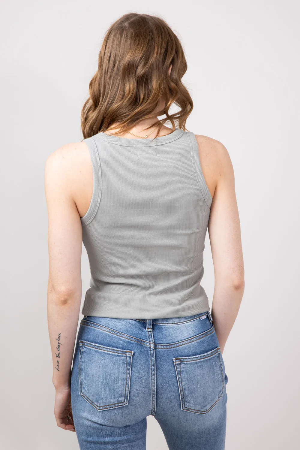 Thread & Supply Edlin Tank Top for Women in Forest Fog | T2338BRTS-FORESTFOG