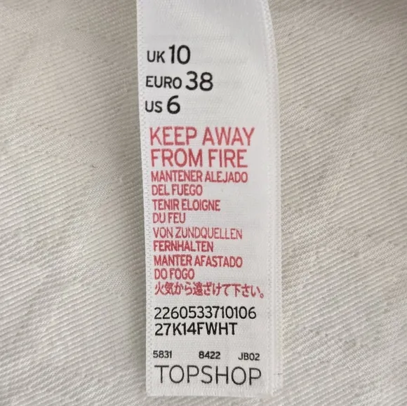 Topshop Diamond Jacquard Quilted Pleated Midi Skirt Fall Trend Off White