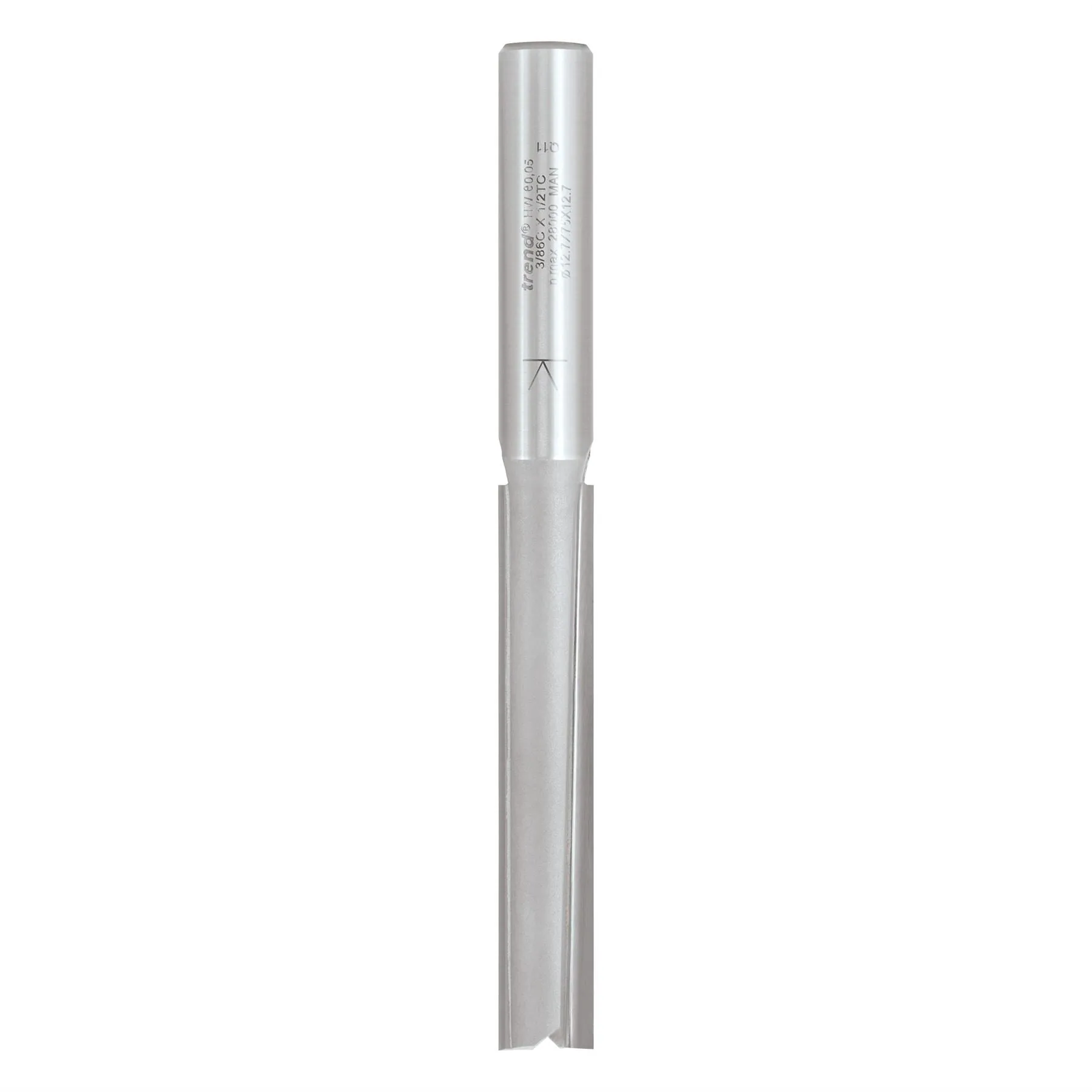Trend Two Flute 12.7mm Dia X 75mm Cut  3/86CX1/2TC