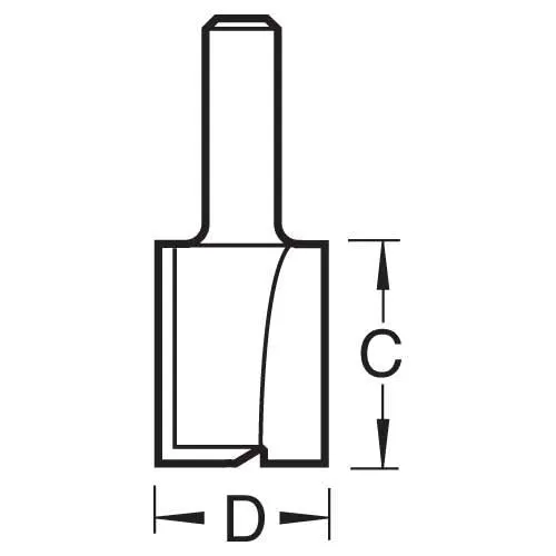 Trend Two Flute Cutter 25mm Diameter C032DX1/2TC