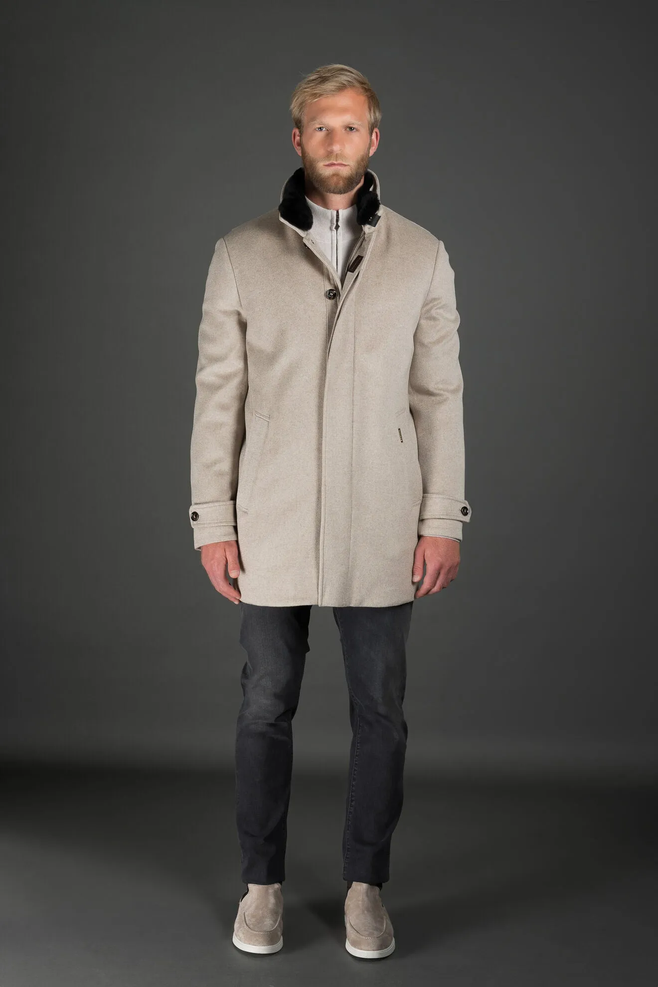 Trivor Baby Cashmere, Down, & Mink Car Coat