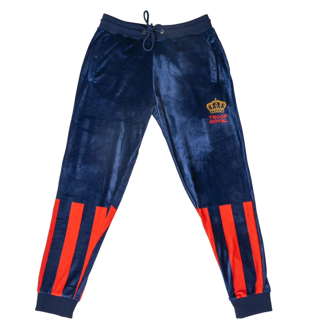 TROOP Crown Royal Velour Pants 2.0 Navy/Red