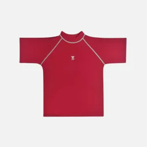 TYR Kids Boy Modern Swimwear Rashgaurd -Red