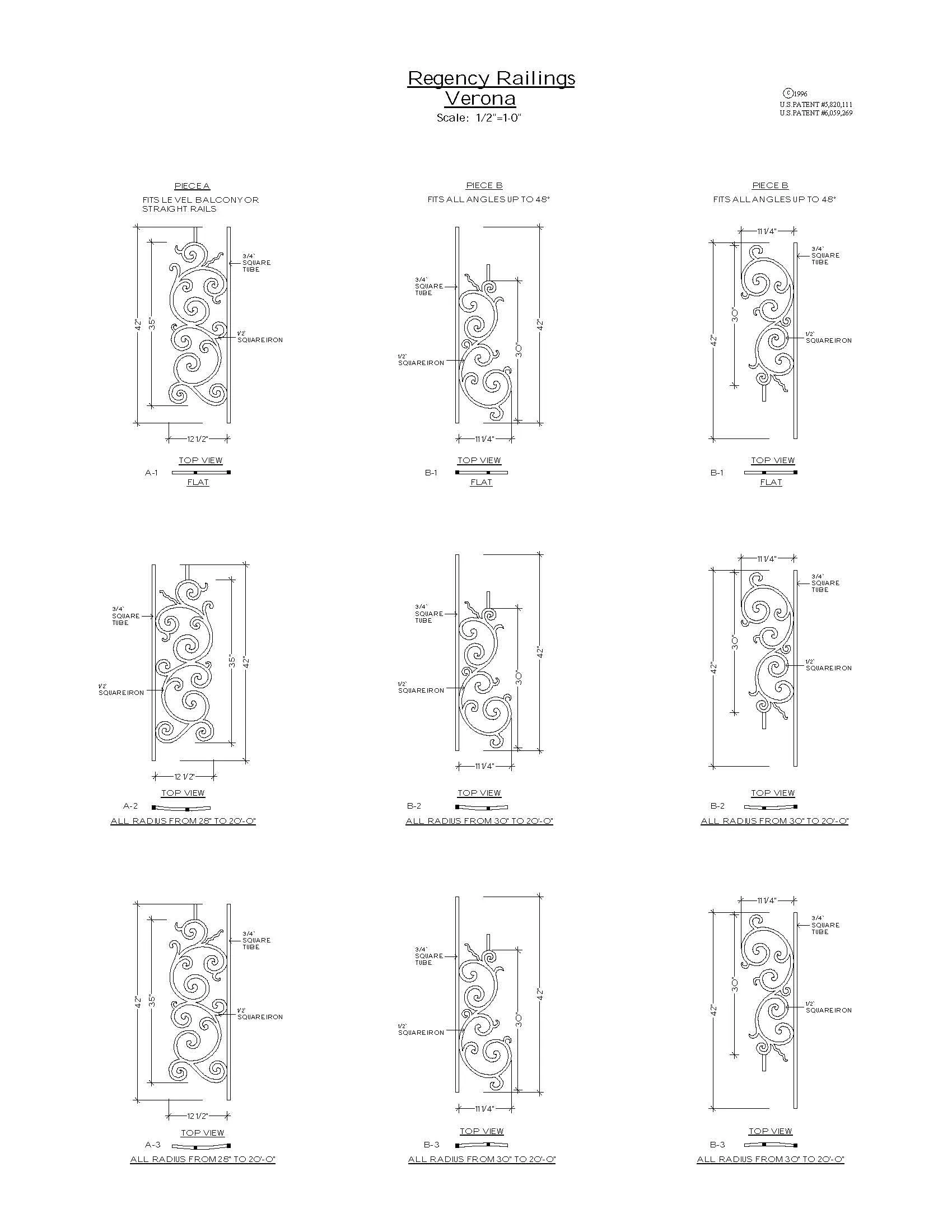 Verona Series - B1 Straight Pitch Panel