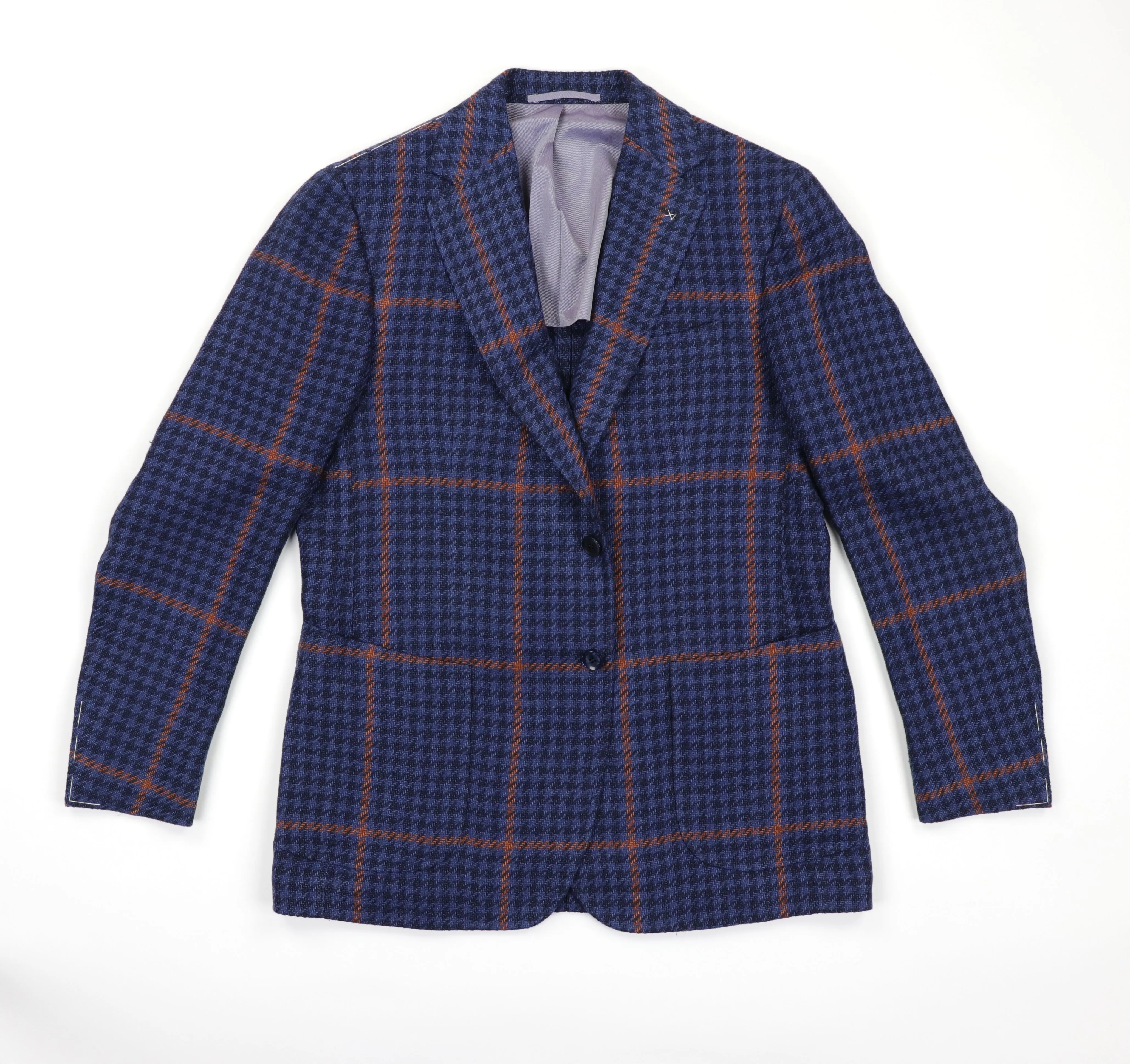 Vincenzo Sportcoat in Blue Houndstooth Windowpane