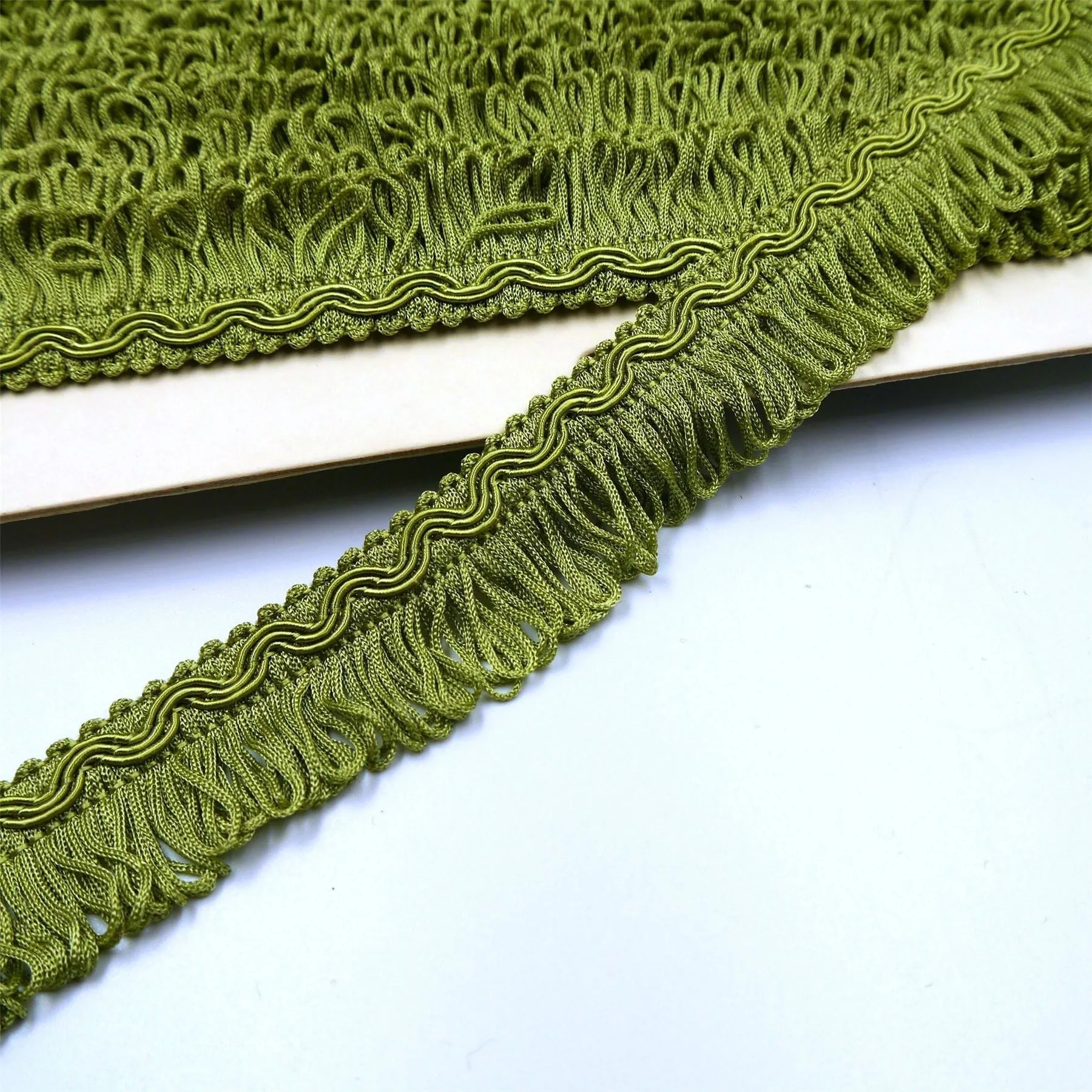 Vintage Gimp Braid With Looped Fringe 32mm 865