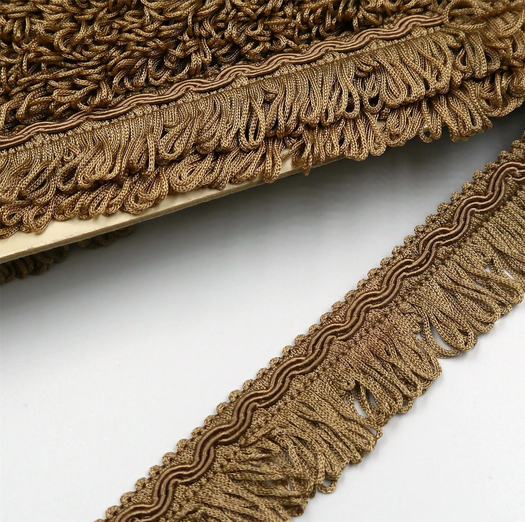 Vintage Gimp Braid With Looped Fringe 32mm 865