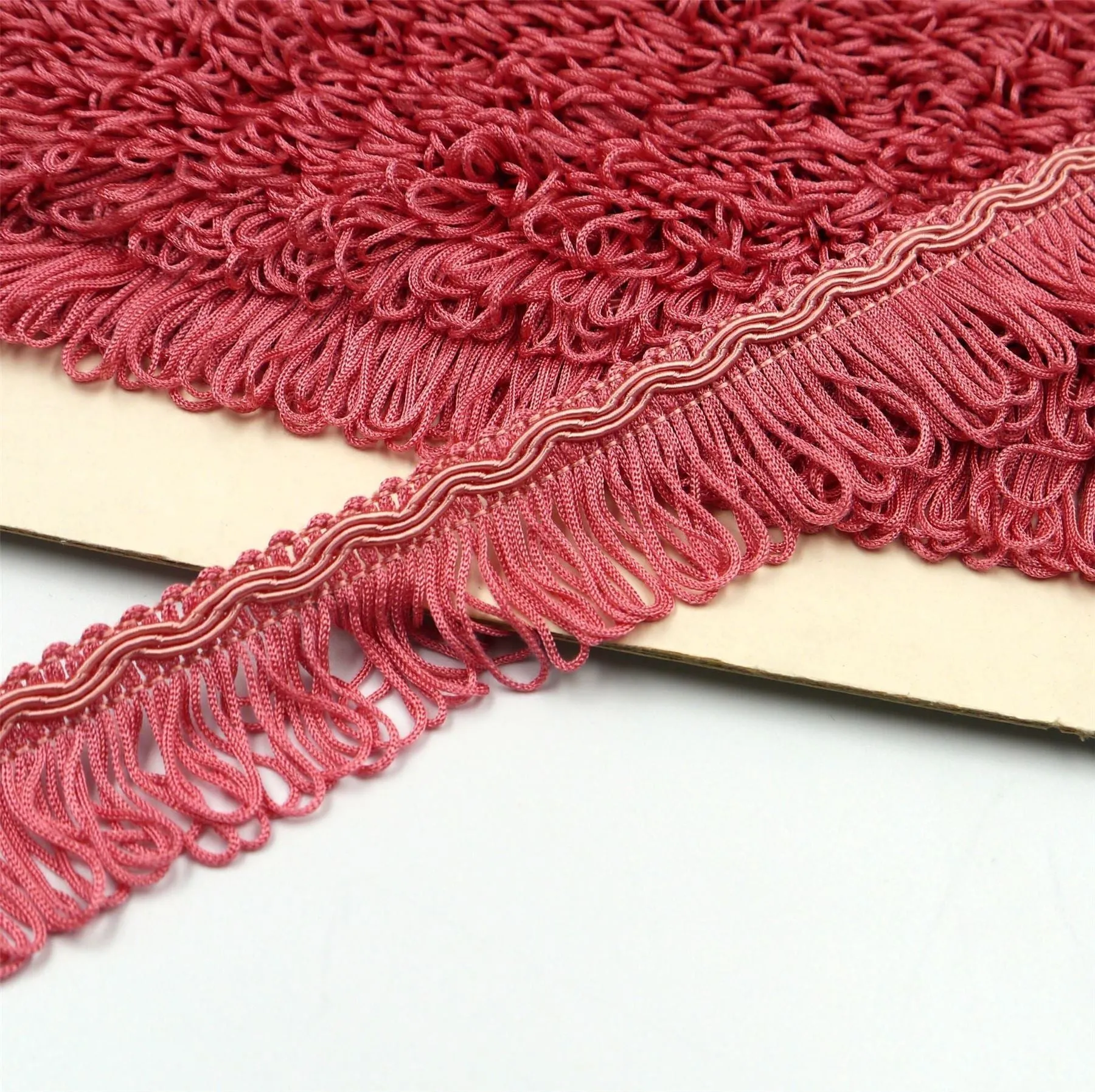 Vintage Gimp Braid With Looped Fringe 32mm 865
