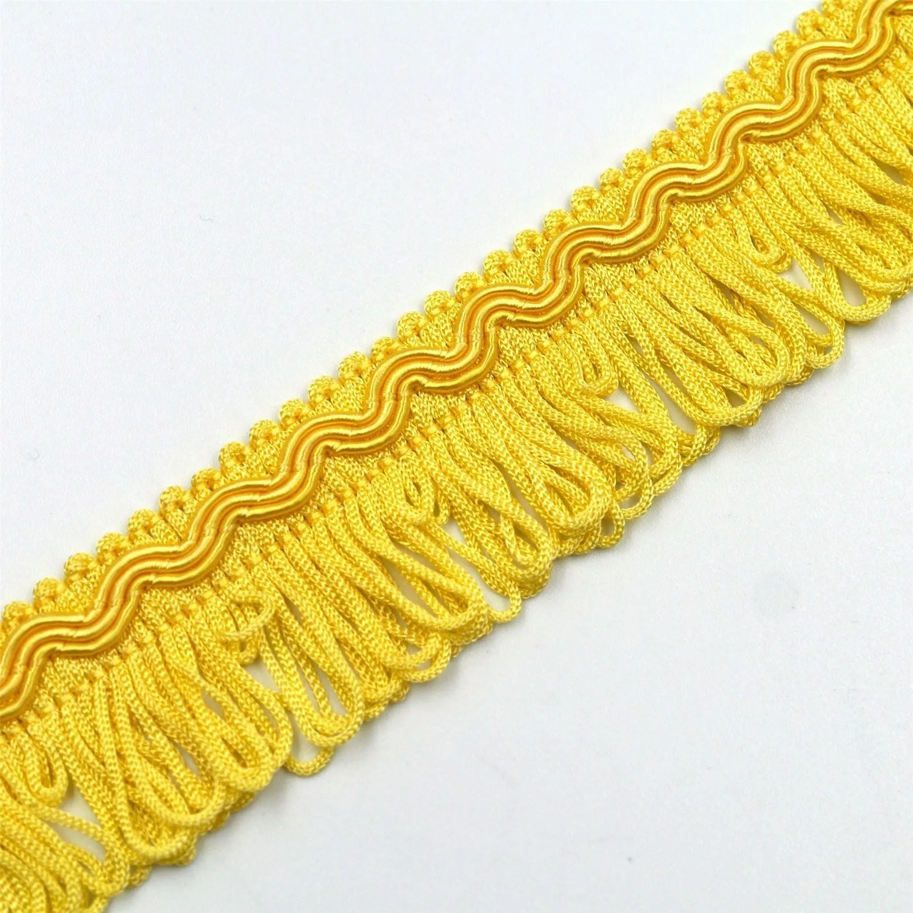 Vintage Gimp Braid With Looped Fringe 32mm 865