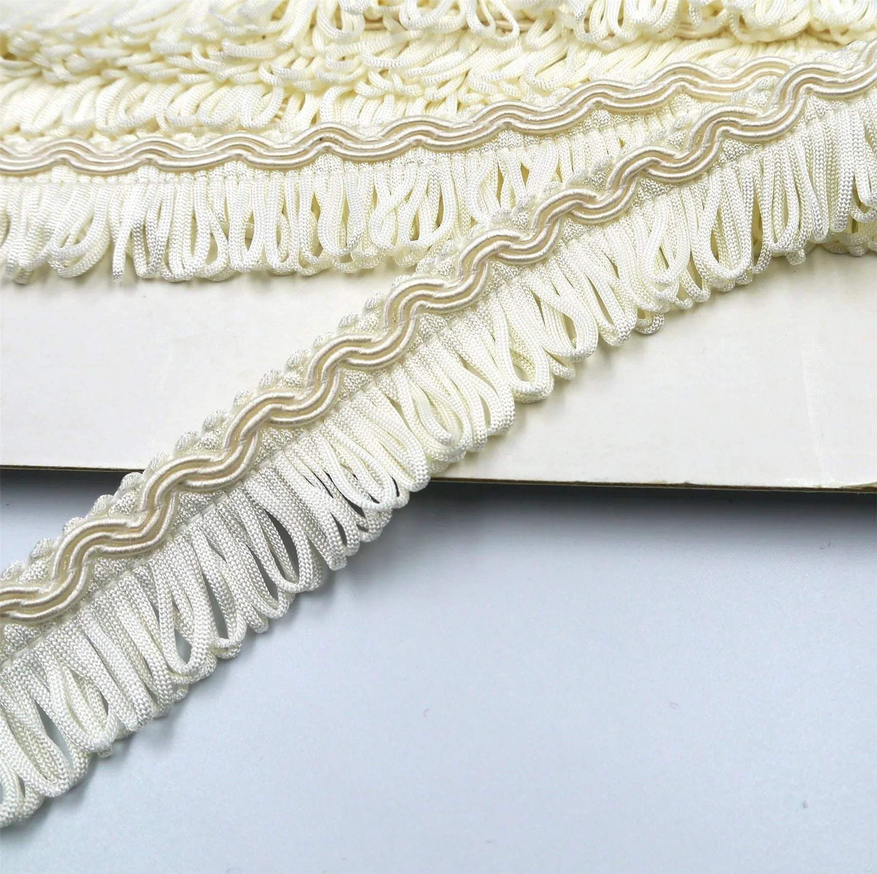Vintage Gimp Braid With Looped Fringe 32mm 865