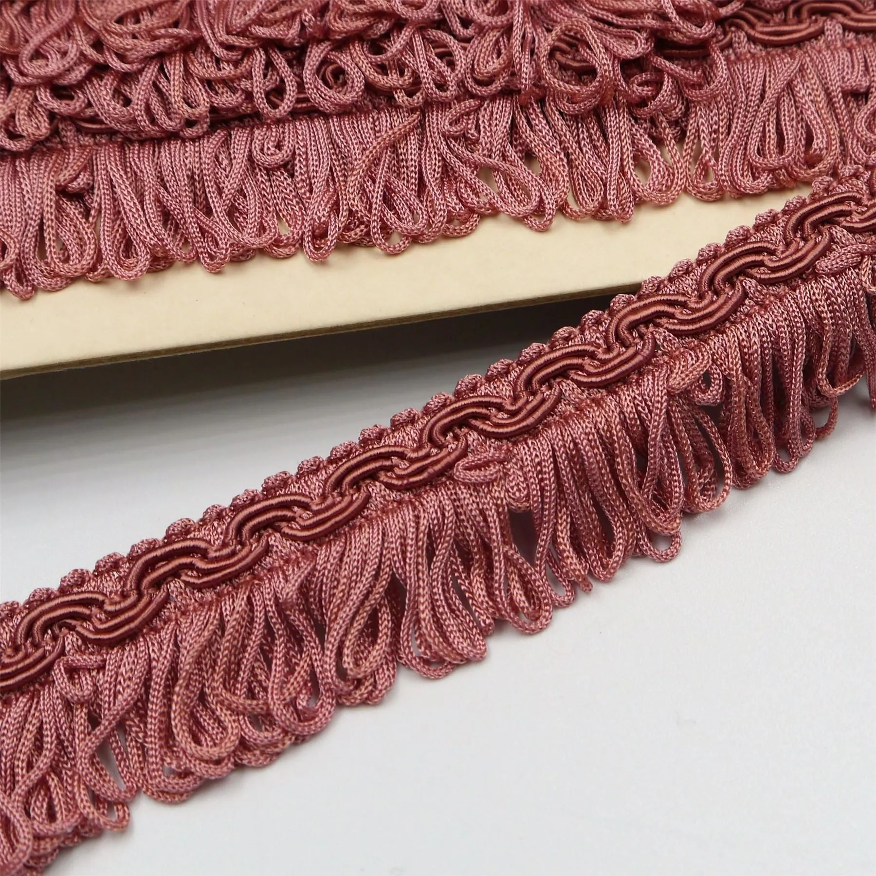 Vintage Gimp Braid With Looped Fringe 32mm 865