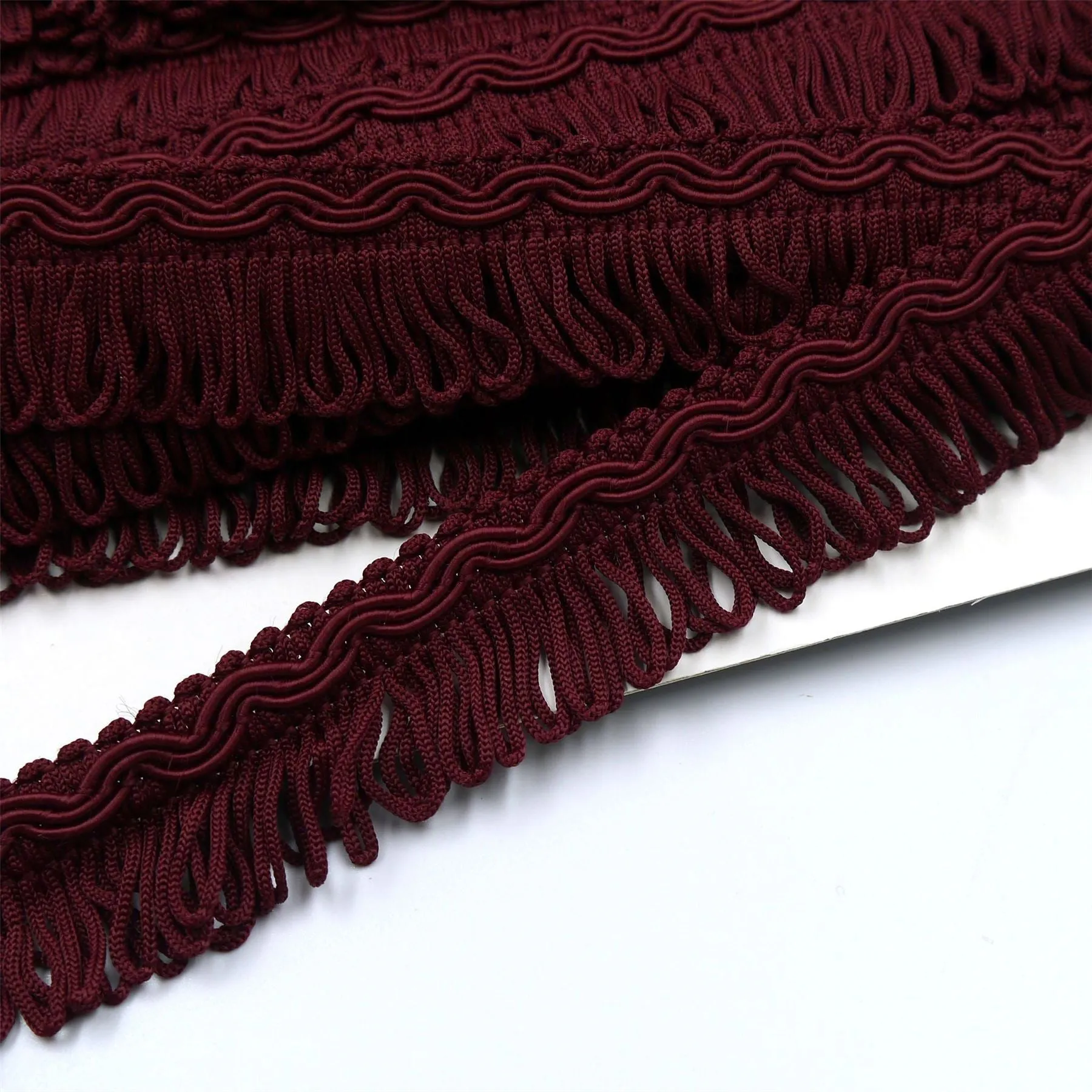 Vintage Gimp Braid With Looped Fringe 32mm 865