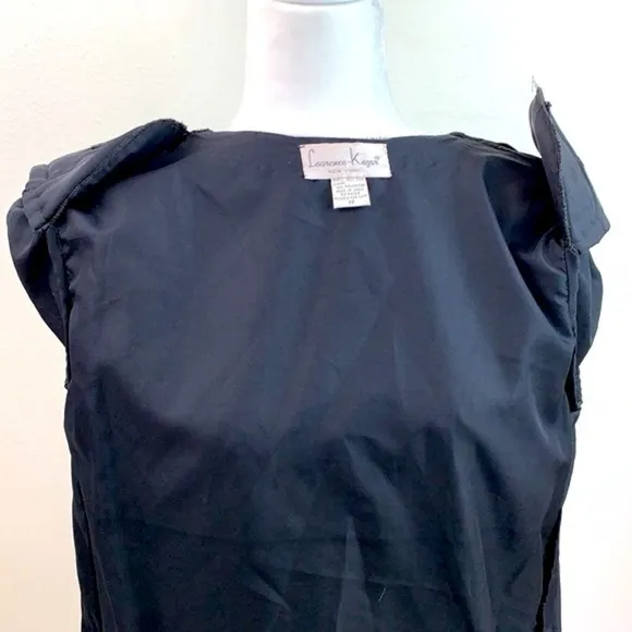 Vintage silk beaded Laurence Kazar short sleeve formal jacket party, wedding EUC