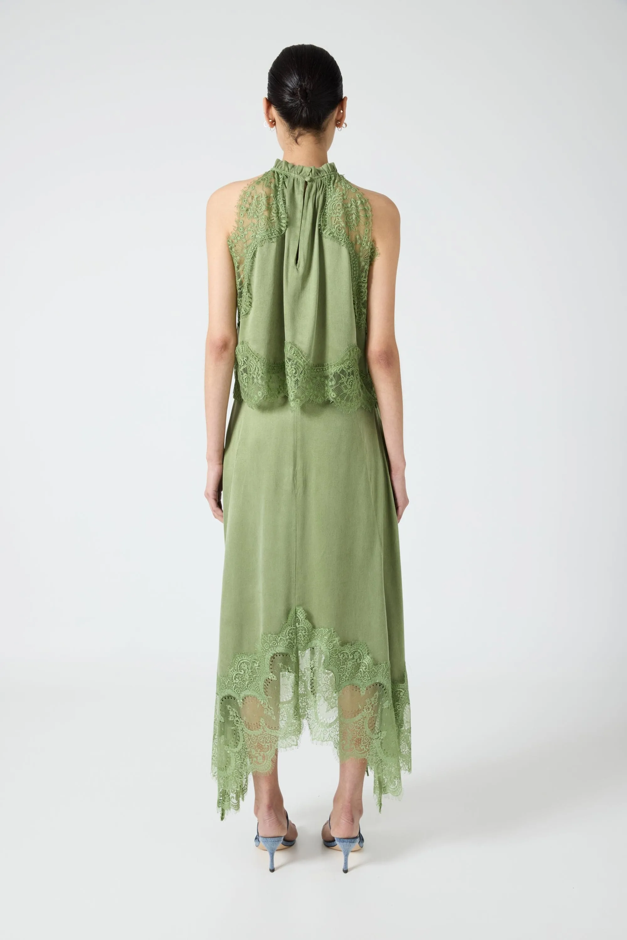 VISIONS LACE TOP | SAGE
