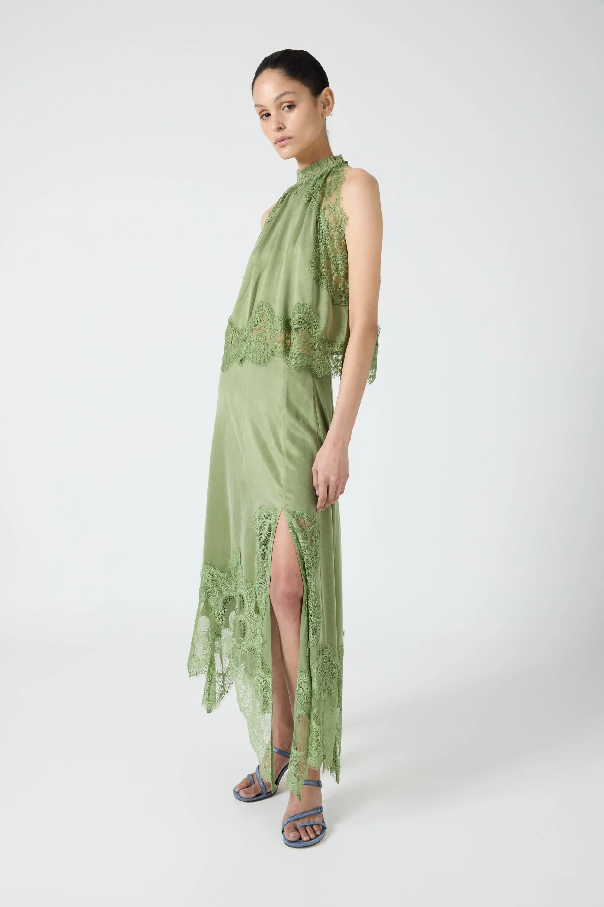 VISIONS LACE TOP | SAGE