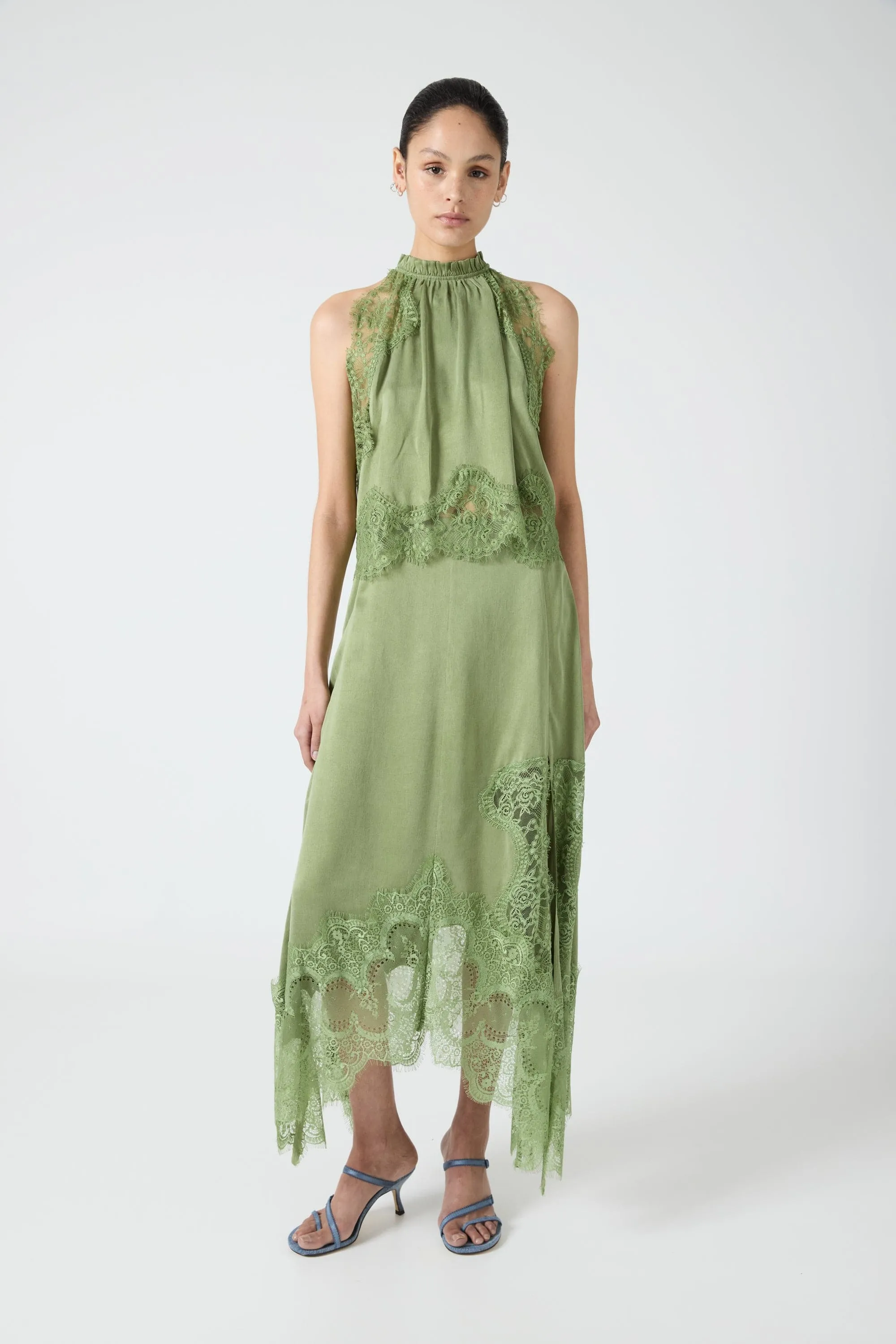 VISIONS LACE TOP | SAGE