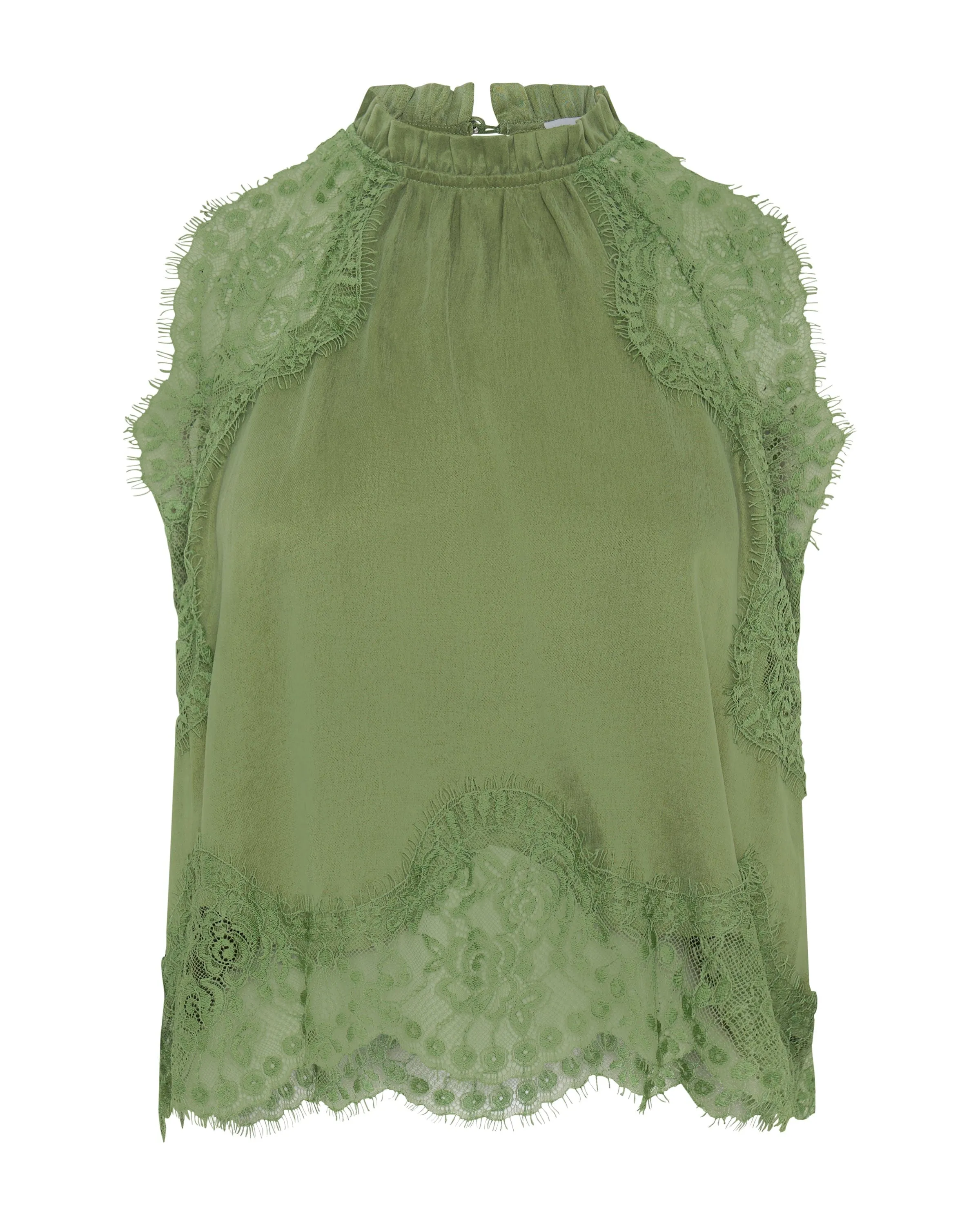 VISIONS LACE TOP | SAGE
