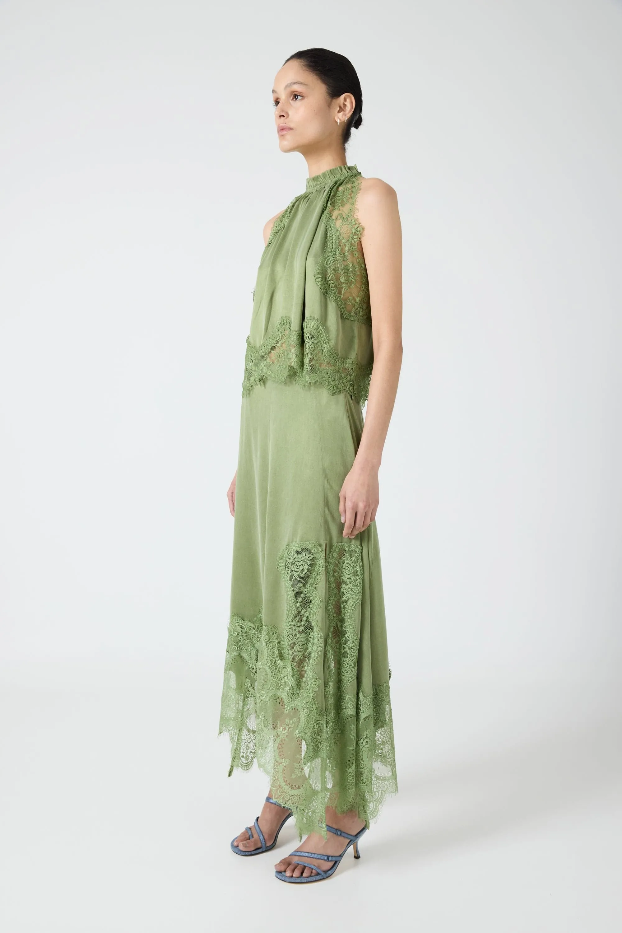 VISIONS LACE TOP | SAGE