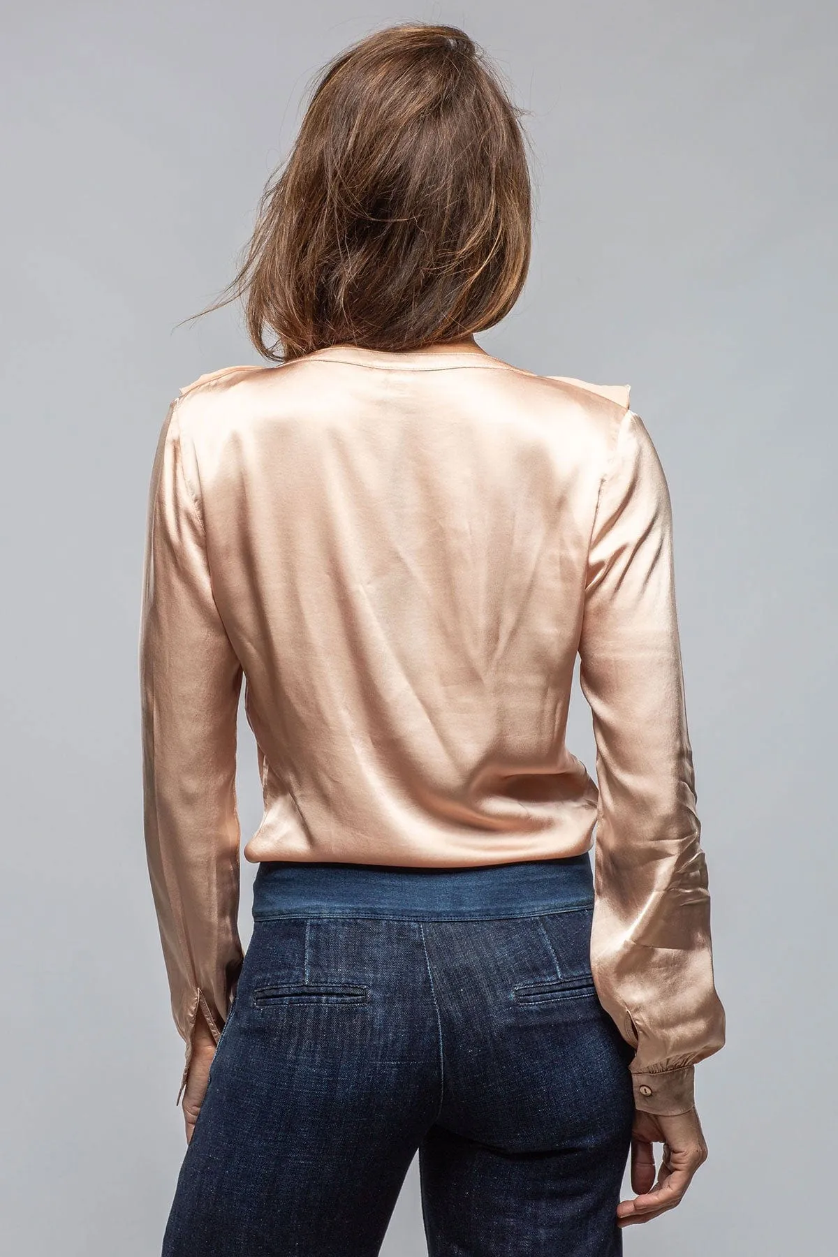 Vivian Ruffle Blouse In Roebuck