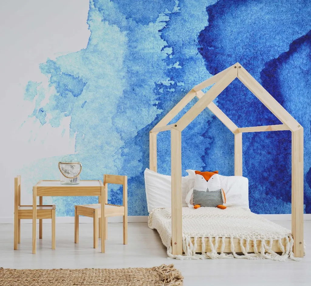 Waterblue Ink Wallpaper Mural