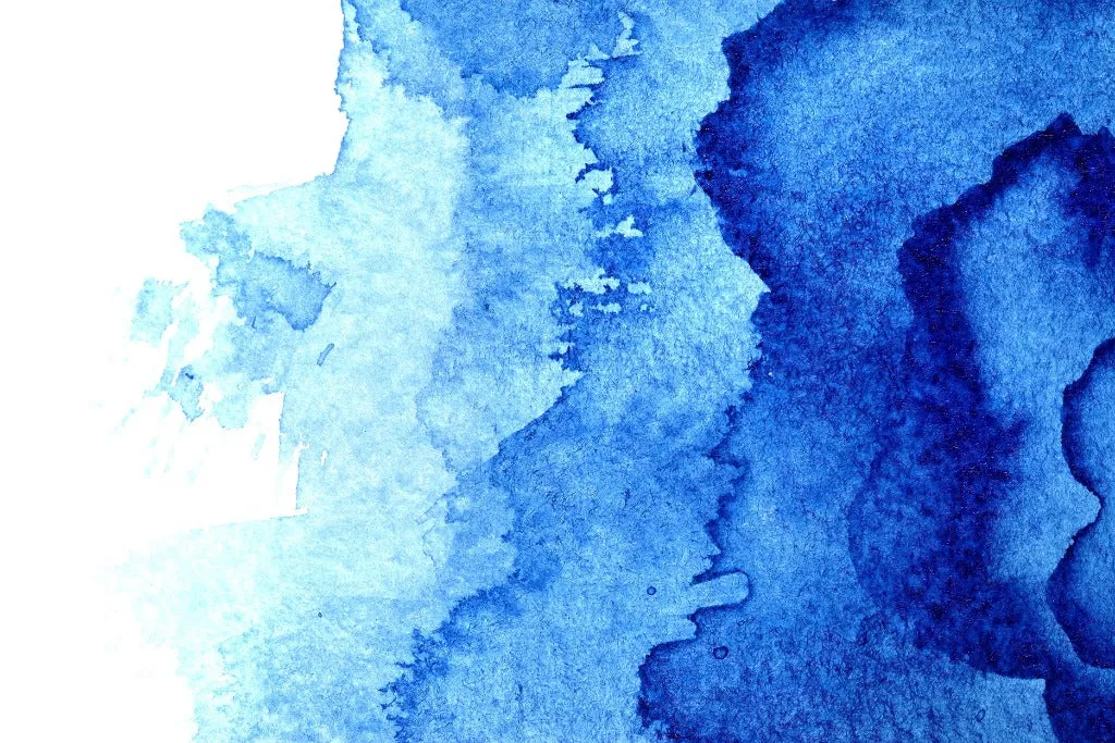 Waterblue Ink Wallpaper Mural