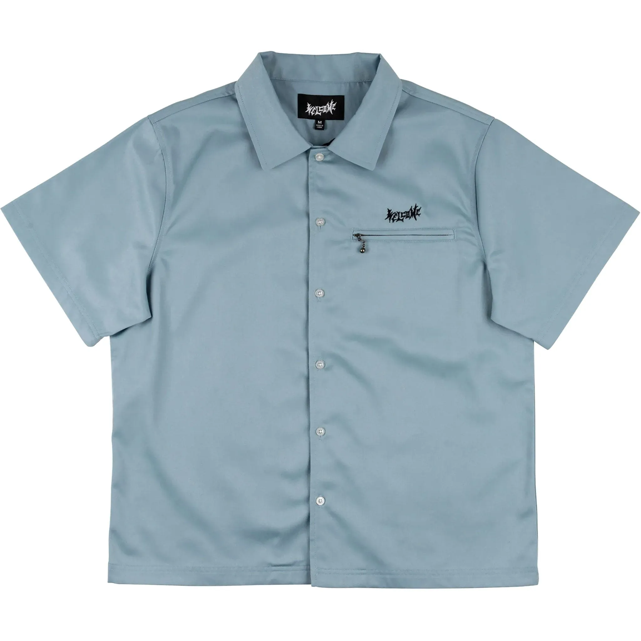 Welcome Mace Embroidered Twill Work Shirt Slate