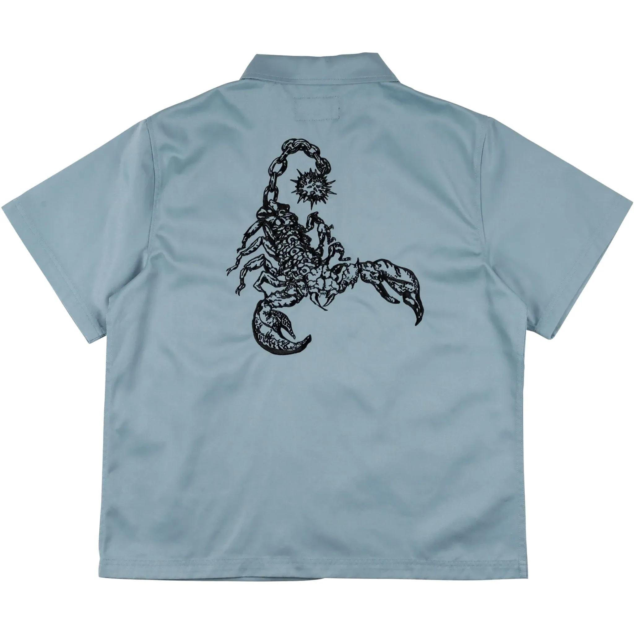 Welcome Mace Embroidered Twill Work Shirt Slate
