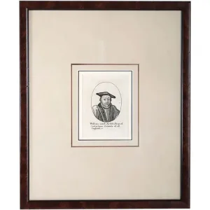 WENCESLAUS HOLLAR Etching on Paper, William Laud, Archbishop of Canterbury