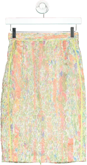 Whistles Multicolour Textured Midi Skirt UK 6
