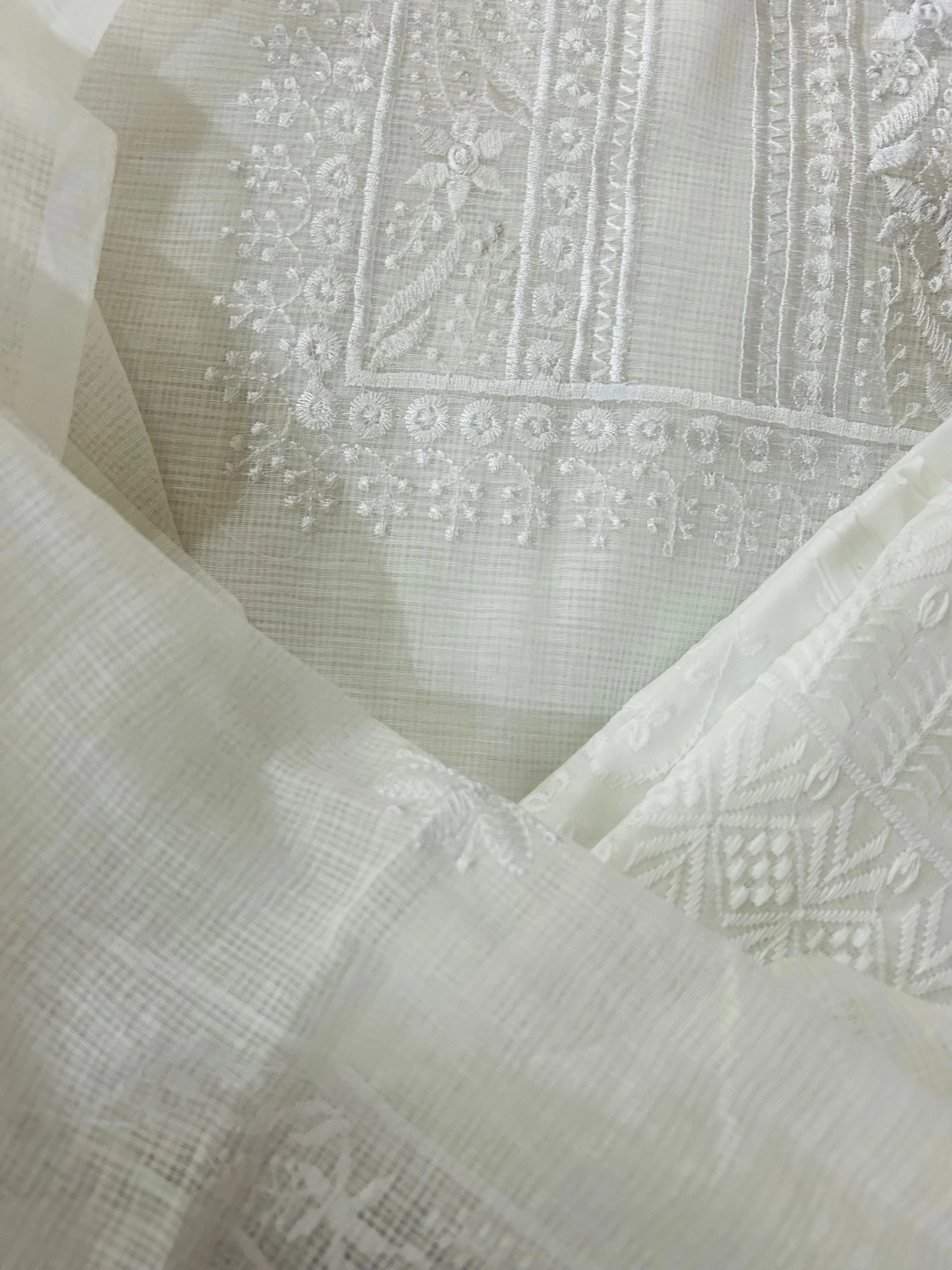 White Kota Doriya Suit