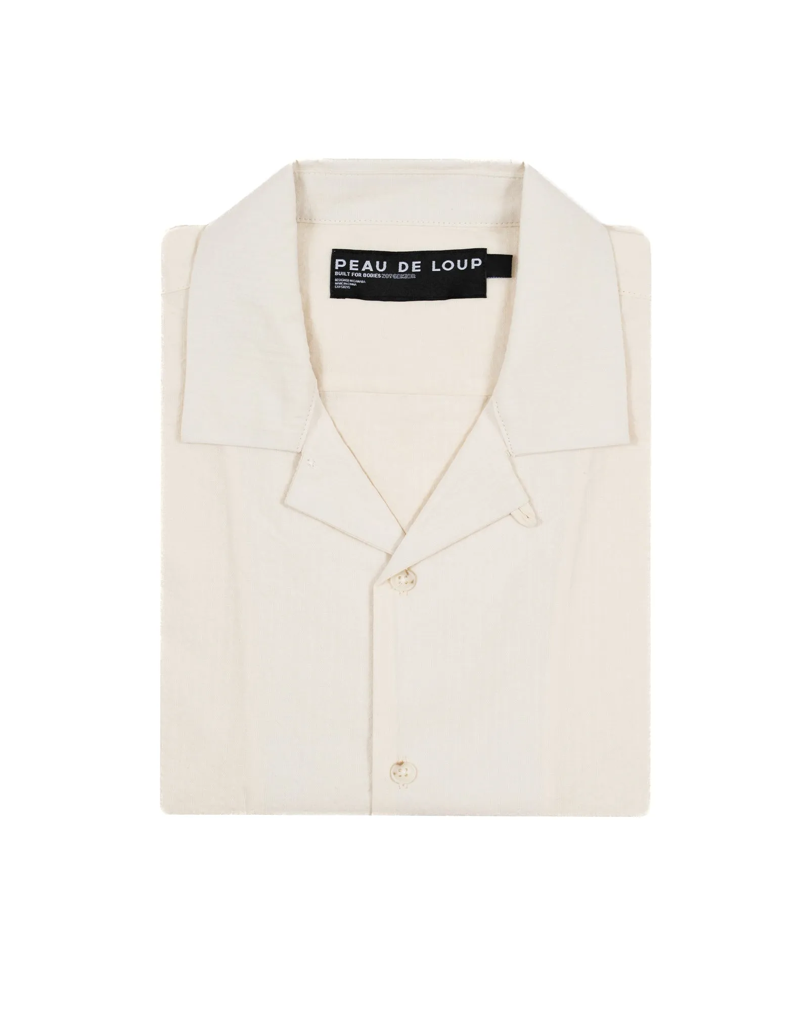 White Textured Founder Short Sleeve