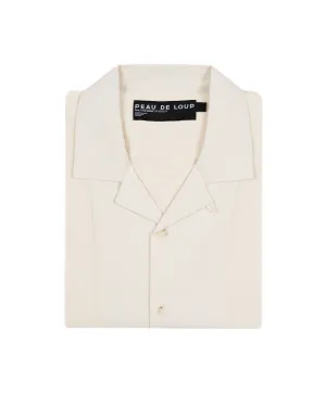 White Textured Founder Short Sleeve