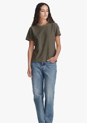 Womens Classic Tee Olive Grey
