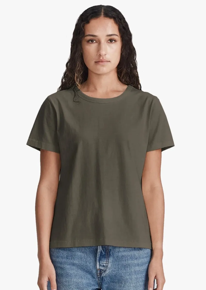 Womens Classic Tee Olive Grey