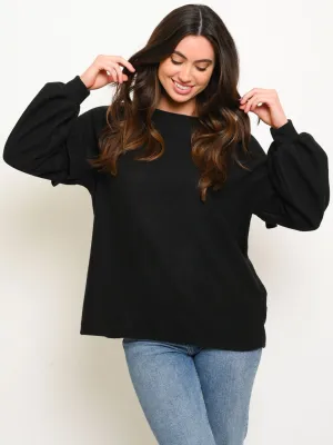 WOMEN'S RUFFLE LONG SLEEVE TOP