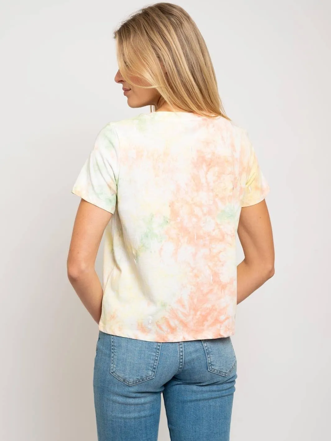 WOMEN'S TIE DYE BASIC TOP