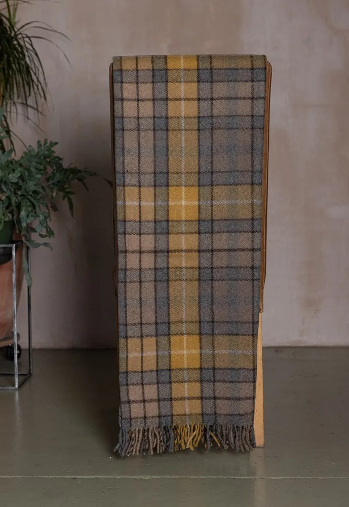 Wool Tartan Blanket - 60'' x 70'' - Buchanan Natural